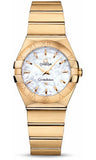 Omega,Omega - Constellation Quartz 27 mm - Brushed Yellow Gold - Watch Brands Direct