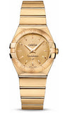 Omega,Omega - Constellation Quartz 27 mm - Brushed Yellow Gold - Watch Brands Direct