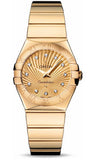 Omega,Omega - Constellation Quartz 27 mm - Polished Yellow Gold - Watch Brands Direct