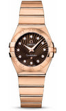 Omega,Omega - Constellation Quartz 27 mm - Brushed Red Gold - Watch Brands Direct