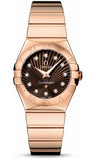 Omega,Omega - Constellation Quartz 27 mm - Polished Red Gold - Watch Brands Direct