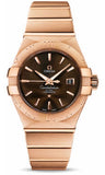 Omega,Omega - Constellation Co-Axial 31 mm - Brushed Red Gold - Watch Brands Direct