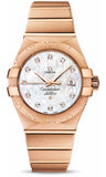 Omega,Omega - Constellation Co-Axial 31 mm - Brushed Red Gold - Watch Brands Direct