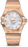Omega,Omega - Constellation Co-Axial 35 mm - Brushed Red Gold - Watch Brands Direct
