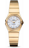 Omega,Omega - Constellation Quartz 24 mm - Polished Yellow Gold - Watch Brands Direct