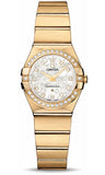 Omega,Omega - Constellation Quartz 24 mm - Brushed Yellow Gold - Watch Brands Direct