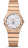 Omega,Omega - Constellation Quartz 27 mm - Brushed Red Gold - Watch Brands Direct