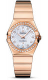 Omega,Omega - Constellation Quartz 27 mm - Polished Red Gold - Watch Brands Direct
