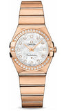 Omega,Omega - Constellation Quartz 27 mm - Brushed Red Gold - Watch Brands Direct