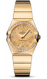 Omega,Omega - Constellation Quartz 27 mm - Polished Yellow Gold - Watch Brands Direct