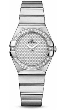 Omega,Omega - Constellation Quartz 27 mm - Brushed White Gold - Watch Brands Direct