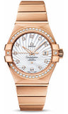 Omega,Omega - Constellation Co-Axial 31 mm - Brushed Red Gold - Watch Brands Direct