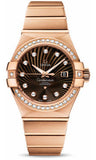 Omega,Omega - Constellation Co-Axial 31 mm - Brushed Red Gold - Watch Brands Direct