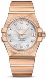 Omega,Omega - Constellation Co-Axial 35 mm - Brushed Red Gold - Watch Brands Direct