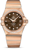 Omega,Omega - Constellation Co-Axial 35 mm - Brushed Red Gold - Watch Brands Direct