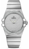 Omega,Omega - Constellation Co-Axial 38 mm - Brushed White Gold - Watch Brands Direct