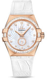 Omega,Omega - Constellation Co-Axial Small Seconds 35 mm - Brushed Red Gold - Watch Brands Direct
