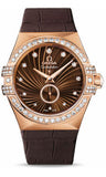 Omega,Omega - Constellation Co-Axial Small Seconds 35 mm - Brushed Red Gold - Watch Brands Direct