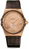 Omega,Omega - Constellation Co-Axial Small Seconds 35 mm - Brushed Red Gold - Watch Brands Direct