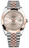 Rolex,Rolex - Datejust 41mm - Stainless Steel and Everose Gold - Domed Bezel - Watch Brands Direct
