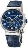 Ulysse Nardin,Ulysse Nardin - Marine Chronograph Manufacture - Stainless Steel and Titanium - Watch Brands Direct