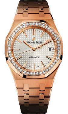 Audemars Piguet,Audemars Piguet - Royal Oak Lady Self Winding 37mm - Pink Gold - Watch Brands Direct