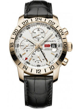 Chopard,Chopard - Mille Miglia - GMT - Rose Gold - Leather Strap - Watch Brands Direct