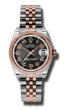 Rolex,Rolex - Datejust 31mm - Steel and Pink Gold - Domed Bezel - Watch Brands Direct