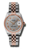 Rolex,Rolex - Datejust 31mm - Steel and Pink Gold - Domed Bezel - Watch Brands Direct