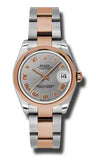 Rolex,Rolex - Datejust 31mm - Steel and Pink Gold - Domed Bezel - Watch Brands Direct