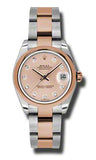 Rolex,Rolex - Datejust 31mm - Steel and Pink Gold - Domed Bezel - Watch Brands Direct