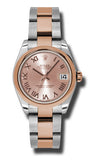 Rolex,Rolex - Datejust 31mm - Steel and Pink Gold - Domed Bezel - Watch Brands Direct