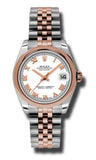 Rolex,Rolex - Datejust 31mm - Steel and Pink Gold - Domed Bezel - Watch Brands Direct