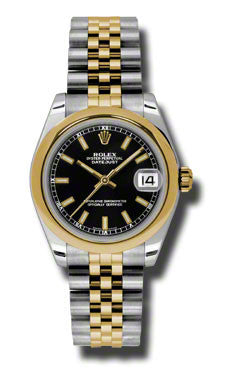 Rolex,Rolex - Datejust 31mm - Steel and Yellow Gold - Domed Bezel - Watch Brands Direct