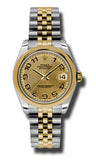 Rolex,Rolex - Datejust 31mm - Steel and Yellow Gold - Domed Bezel - Watch Brands Direct