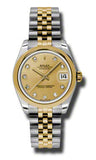 Rolex,Rolex - Datejust 31mm - Steel and Yellow Gold - Domed Bezel - Watch Brands Direct