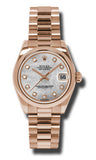 Rolex,Rolex - Datejust 31mm - Gold President Pink Gold - Domed Bezel - President - Watch Brands Direct