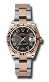 Rolex,Rolex - Datejust 31mm - Steel and Pink Gold - Fluted Bezel - Watch Brands Direct