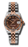 Rolex,Rolex - Datejust 31mm - Steel and Pink Gold - Fluted Bezel - Watch Brands Direct