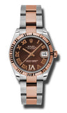 Rolex,Rolex - Datejust 31mm - Steel and Pink Gold - Fluted Bezel - Watch Brands Direct