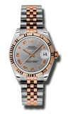 Rolex,Rolex - Datejust 31mm - Steel and Pink Gold - Fluted Bezel - Watch Brands Direct