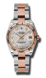 Rolex,Rolex - Datejust 31mm - Steel and Pink Gold - Fluted Bezel - Watch Brands Direct