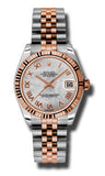 Rolex,Rolex - Datejust 31mm - Steel and Pink Gold - Fluted Bezel - Watch Brands Direct