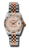 Rolex,Rolex - Datejust 31mm - Steel and Pink Gold - Fluted Bezel - Watch Brands Direct