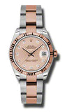 Rolex,Rolex - Datejust 31mm - Steel and Pink Gold - Fluted Bezel - Watch Brands Direct