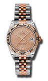 Rolex,Rolex - Datejust 31mm - Steel and Pink Gold - Fluted Bezel - Watch Brands Direct