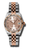 Rolex,Rolex - Datejust 31mm - Steel and Pink Gold - Fluted Bezel - Watch Brands Direct