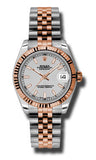 Rolex,Rolex - Datejust 31mm - Steel and Pink Gold - Fluted Bezel - Watch Brands Direct