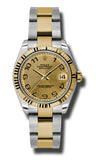 Rolex,Rolex - Datejust 31mm - Steel and Yellow Gold - Fluted Bezel - Watch Brands Direct