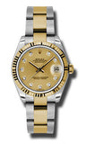 Rolex,Rolex - Datejust 31mm - Steel and Yellow Gold - Fluted Bezel - Watch Brands Direct